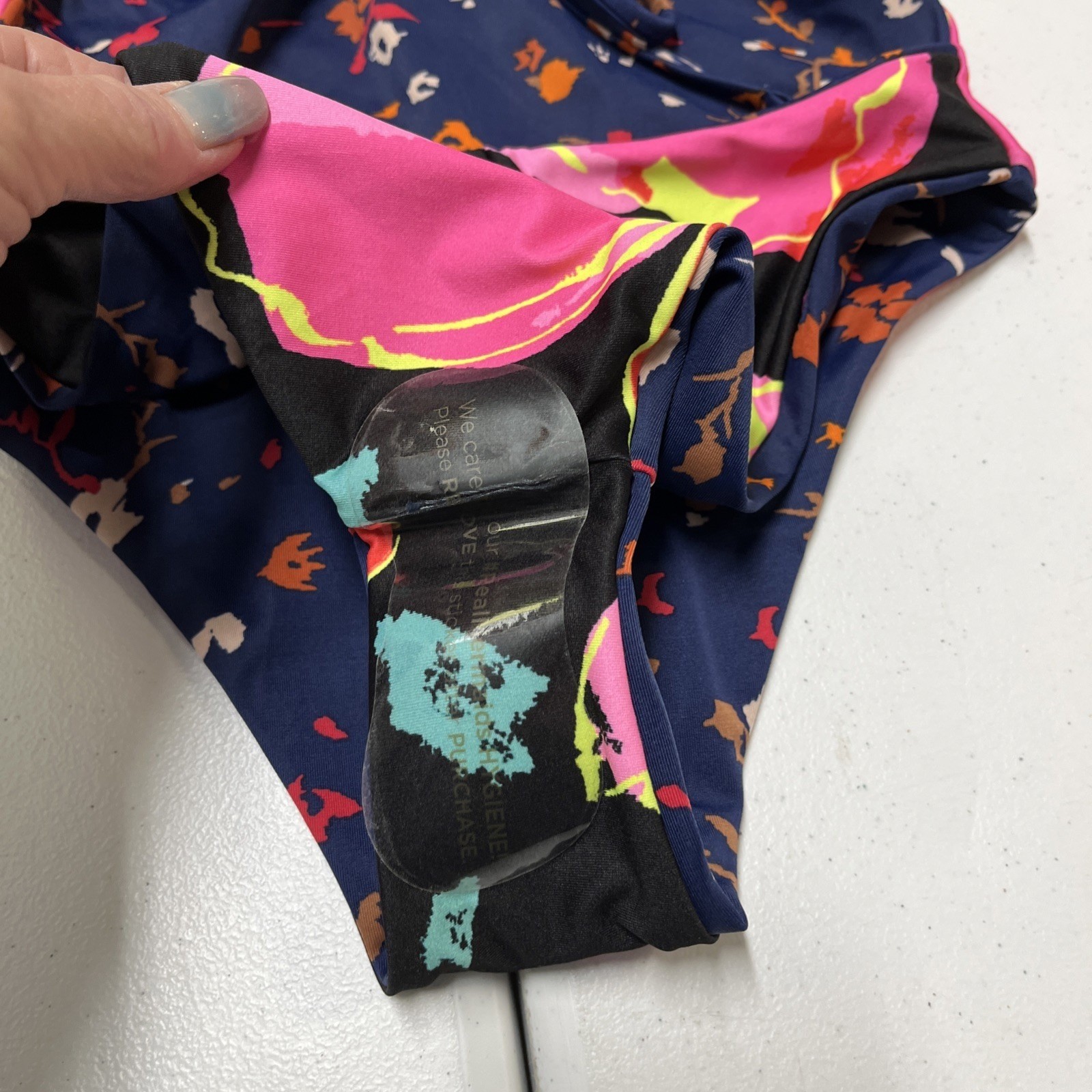 Maaji Swimsuit Floral Reversible One Piece Size S Strappy Back Beach Vacation