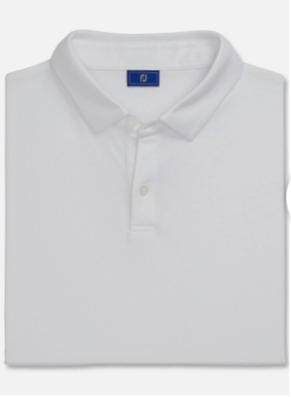 FootJoy Men White Drirelease Solid Jersey Self Collar Athletic Polo S M L XL 2XL