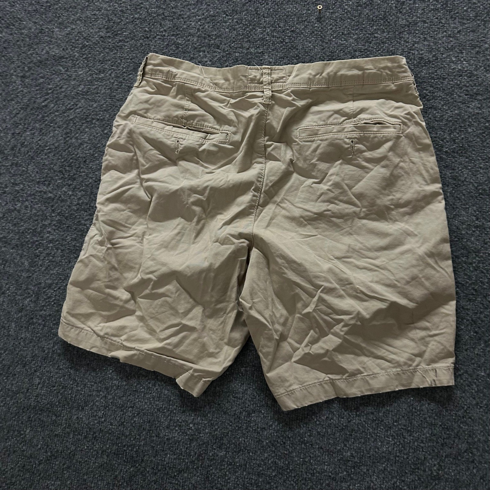 American Eagle Shorts Mens Size 34 Khaki Beige Next Level Flex Chino Casual Flat