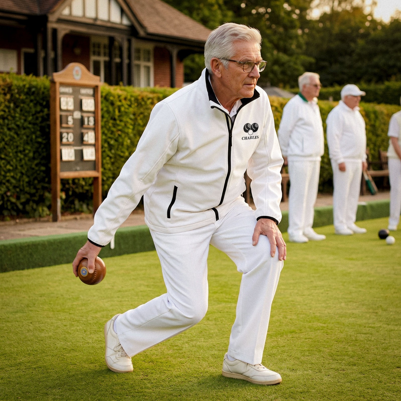 Personalised Lawn Bowl Softshell Jacket | Custom Embroidered Club Name Jacket