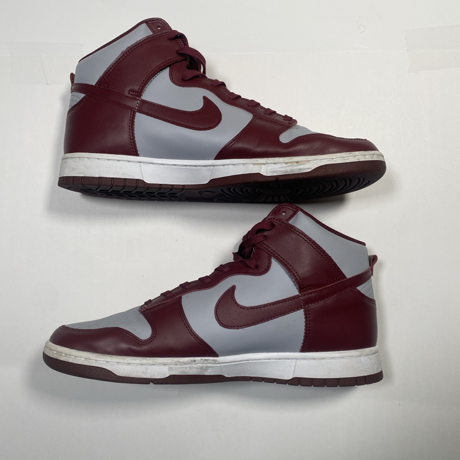 Nike Sz. 12 – Dunk High Retro Dark Beetroot Maroon Red Grey DD1399-600 Good