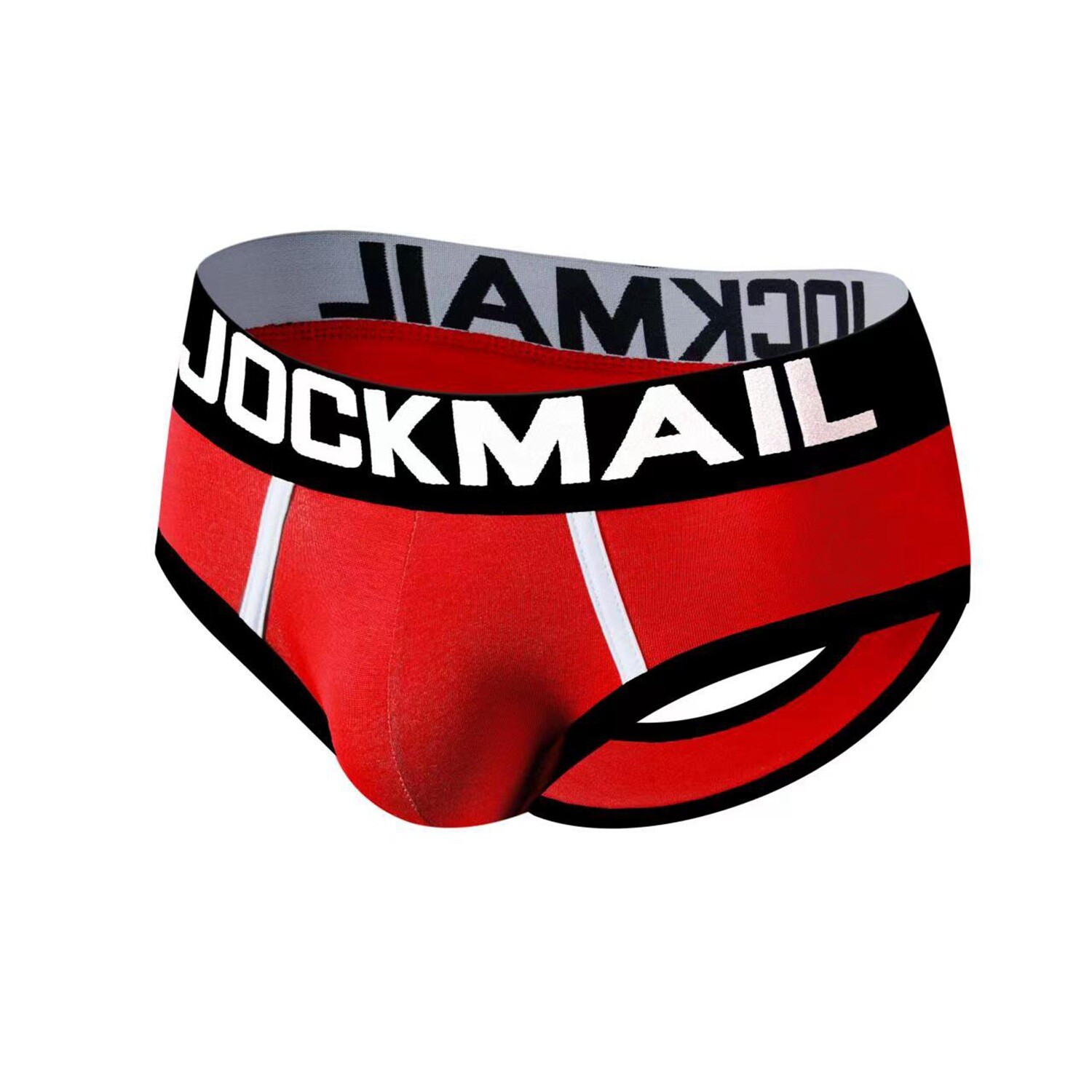 JOCKMAIL Men’s Cotton Underwear Sexy Backless Briefs Shorts Open Back Jockstrap
