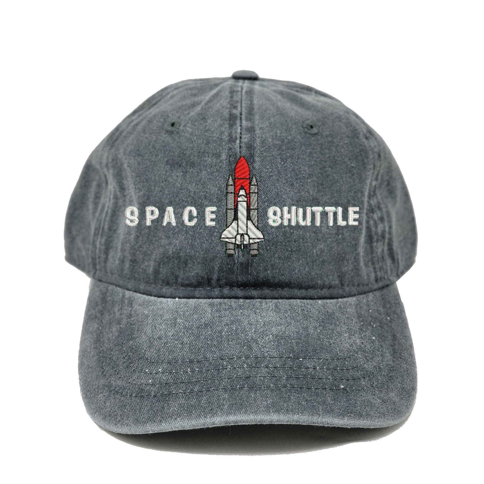 New Space shuttle embroidered dad hat, Spaceship rocket embroidered dad hat cap