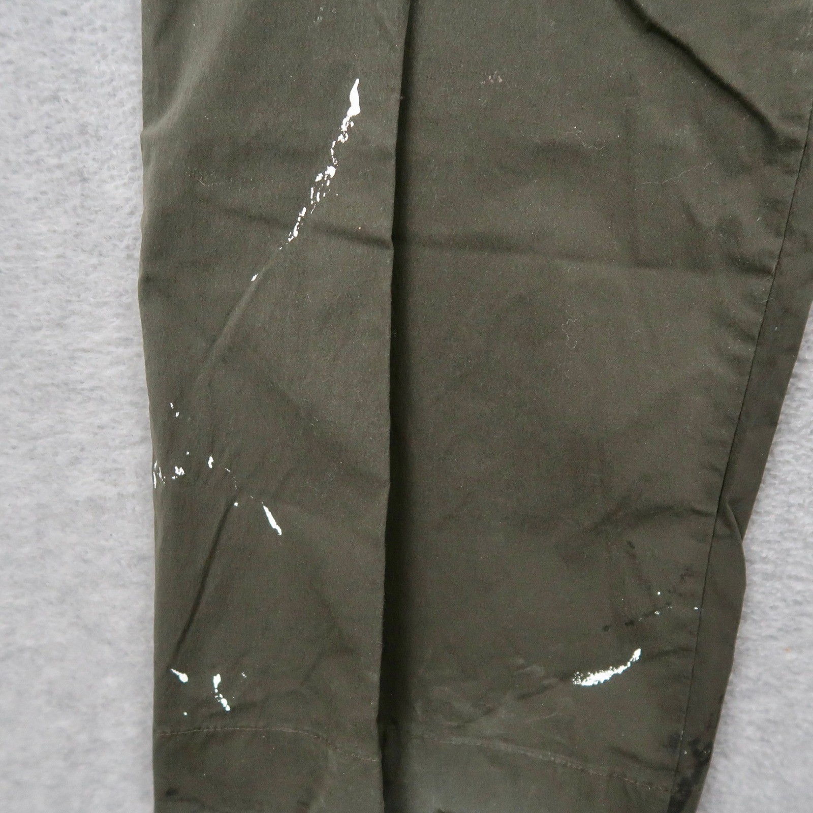 Arcteryx Mens Cargo Pants Size 30 Olive Green Distressed Paint Splatter Outdoor