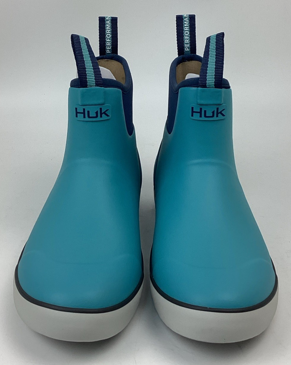 HUK Women’s Rogue Wave WP Ankle Deck Fishing Boot Porcelain Blue Sz 9, 10, 11