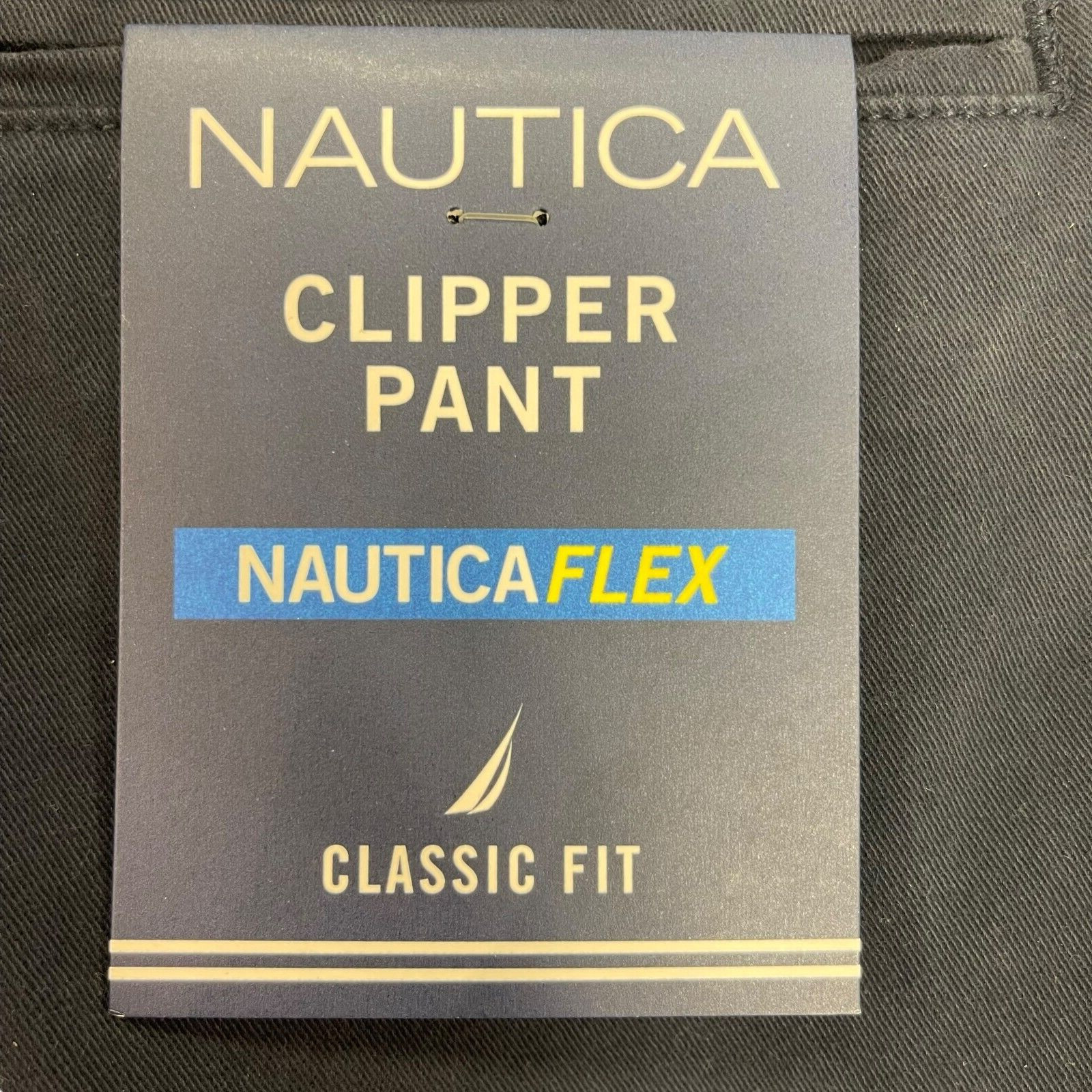 NWT Nautica Men’s Classic Fit Straight Stretch Cotton Chino Clipper Deck Pants