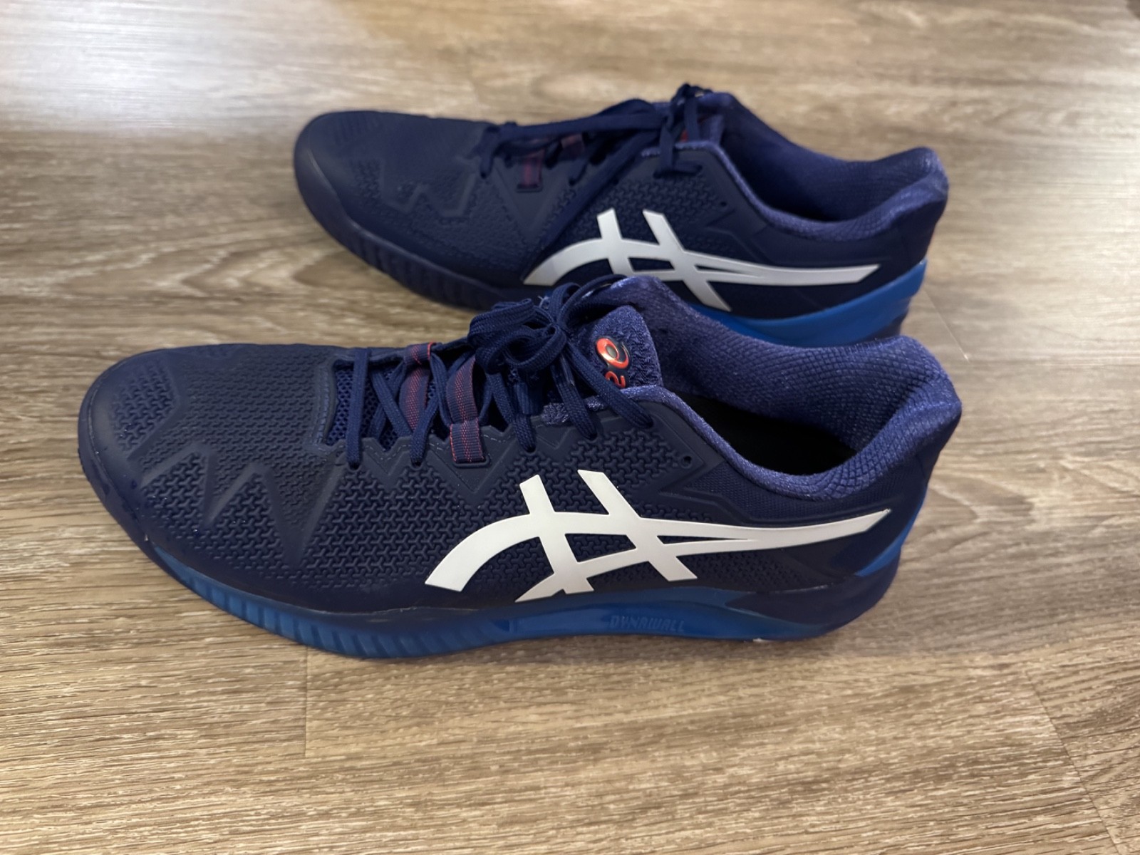 Asics Gel Resolution 8 mens size 12 wide EE, (BRAND NEW, no box), Dive Blue,
