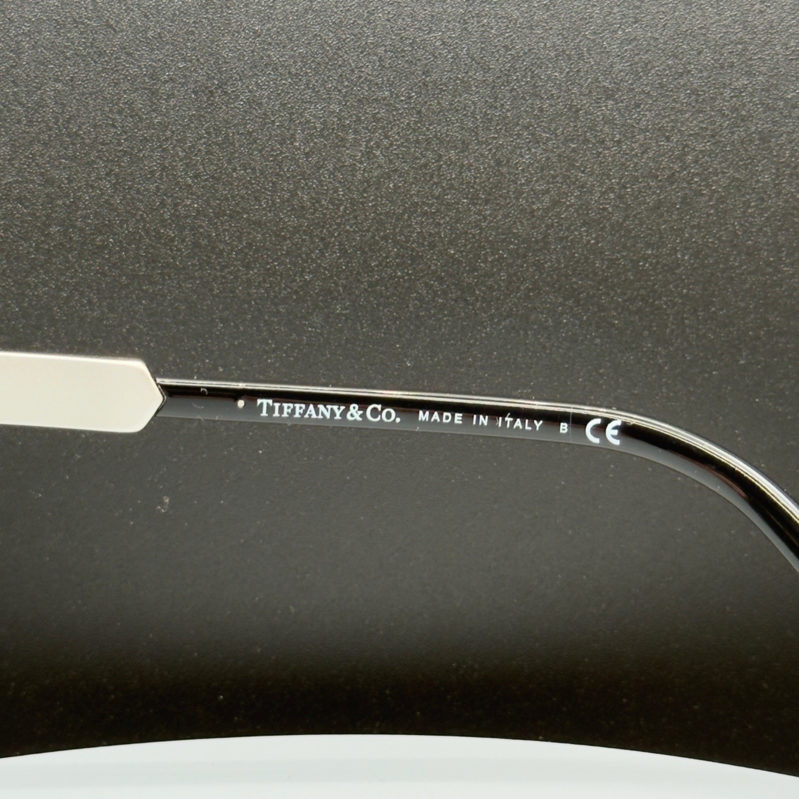 Tiffany & Co TF 4175B 8285/9S Black Cat Eye Sunglasses Blue Lens 55 19 140 READ