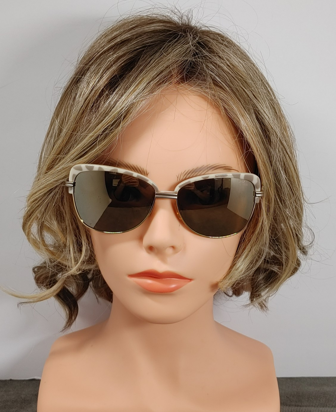 Cazal 9062 Sunglasses Frames 003 Ivory Gold Full Rim 60-15-135 Semi Cat Eye