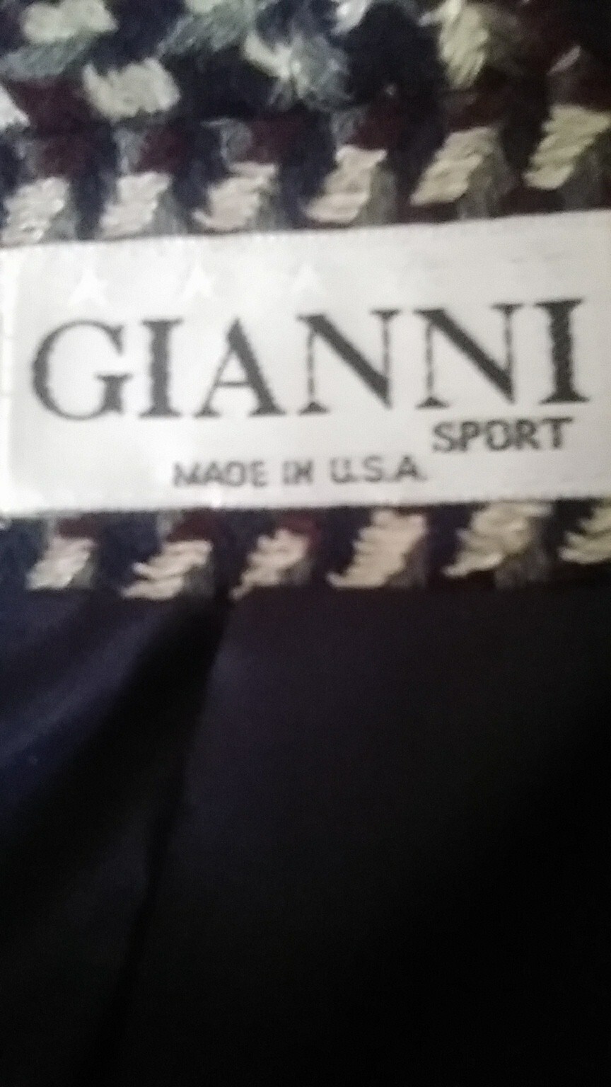 Wmn Gianni Sport WOOL Blend Houndstooth Jacket Classic Office Siren Corp VTG 90
