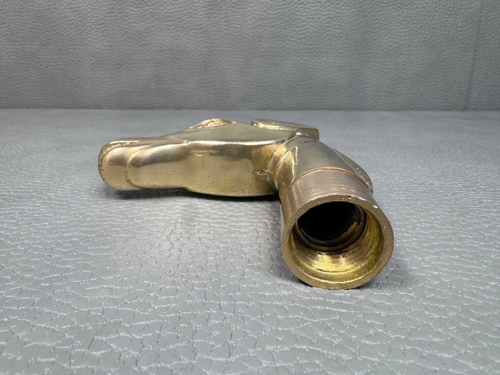 Vintage Solid Brass Horse Head Handle for Walking Stick or Cane Equestrian