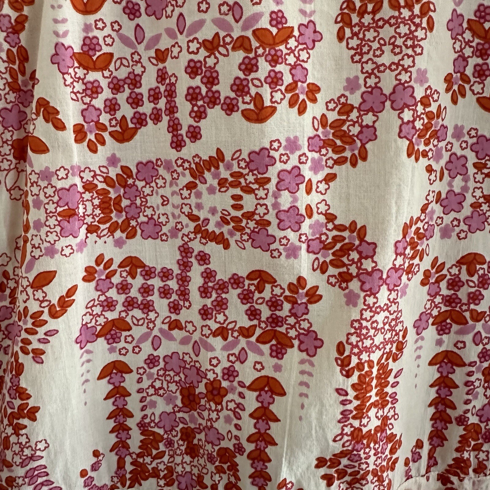Plum Pretty Sugar Cotton Dress Sweet Love & Yonderflies Pattern Pink Size Medium