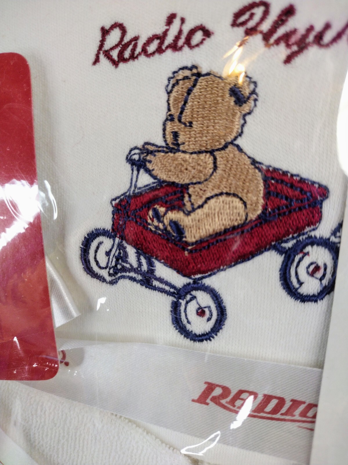 RADIO FLYER 7 PC SET BABY 6-9 MOS 2 BODY SUITS/ONE PIECE BIB WASHCLOTHS NEW