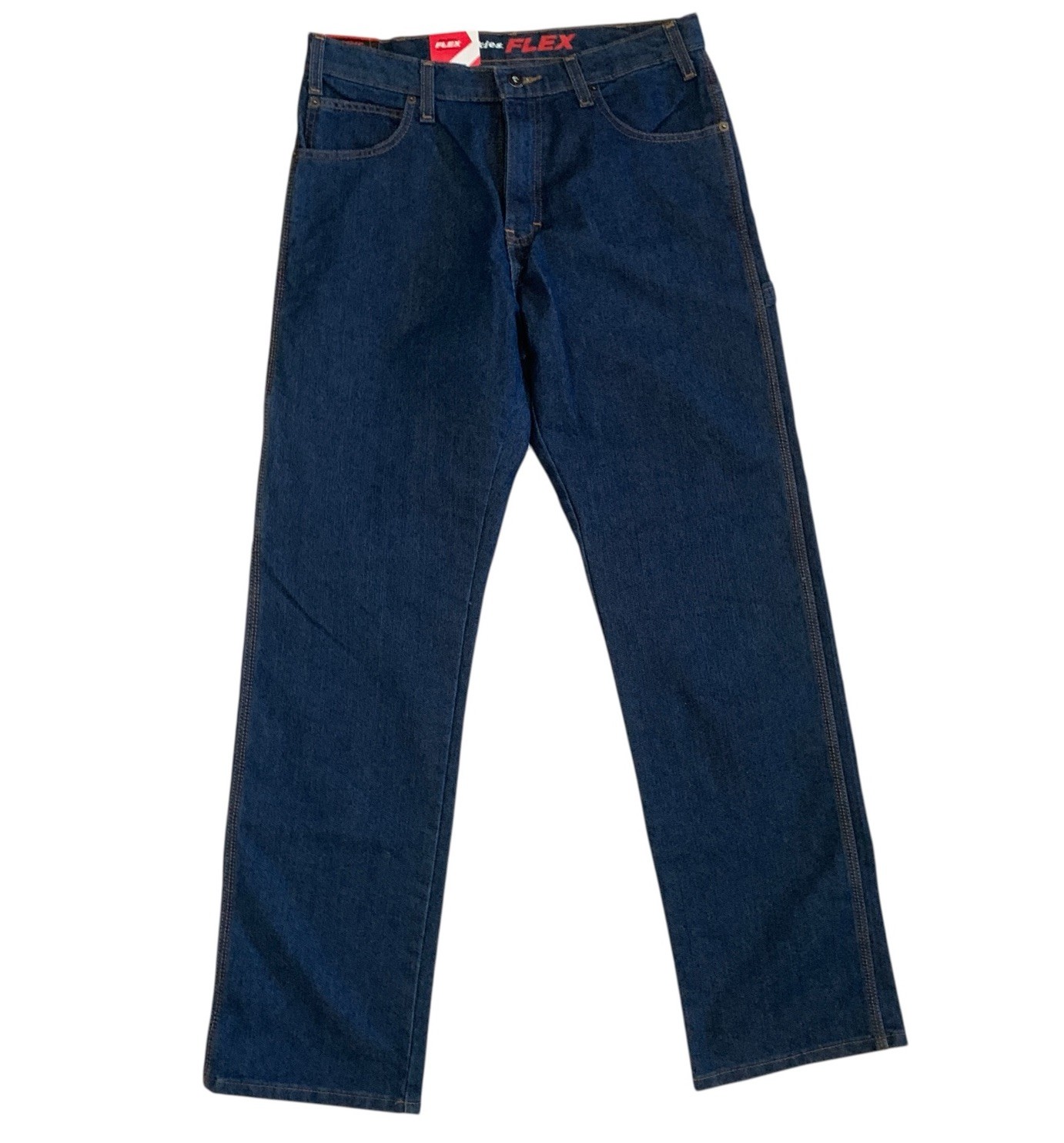 Dickies Flex Men’s Size 32×32 Relaxed Fit Straight Leg Workwear Demin Jeans New