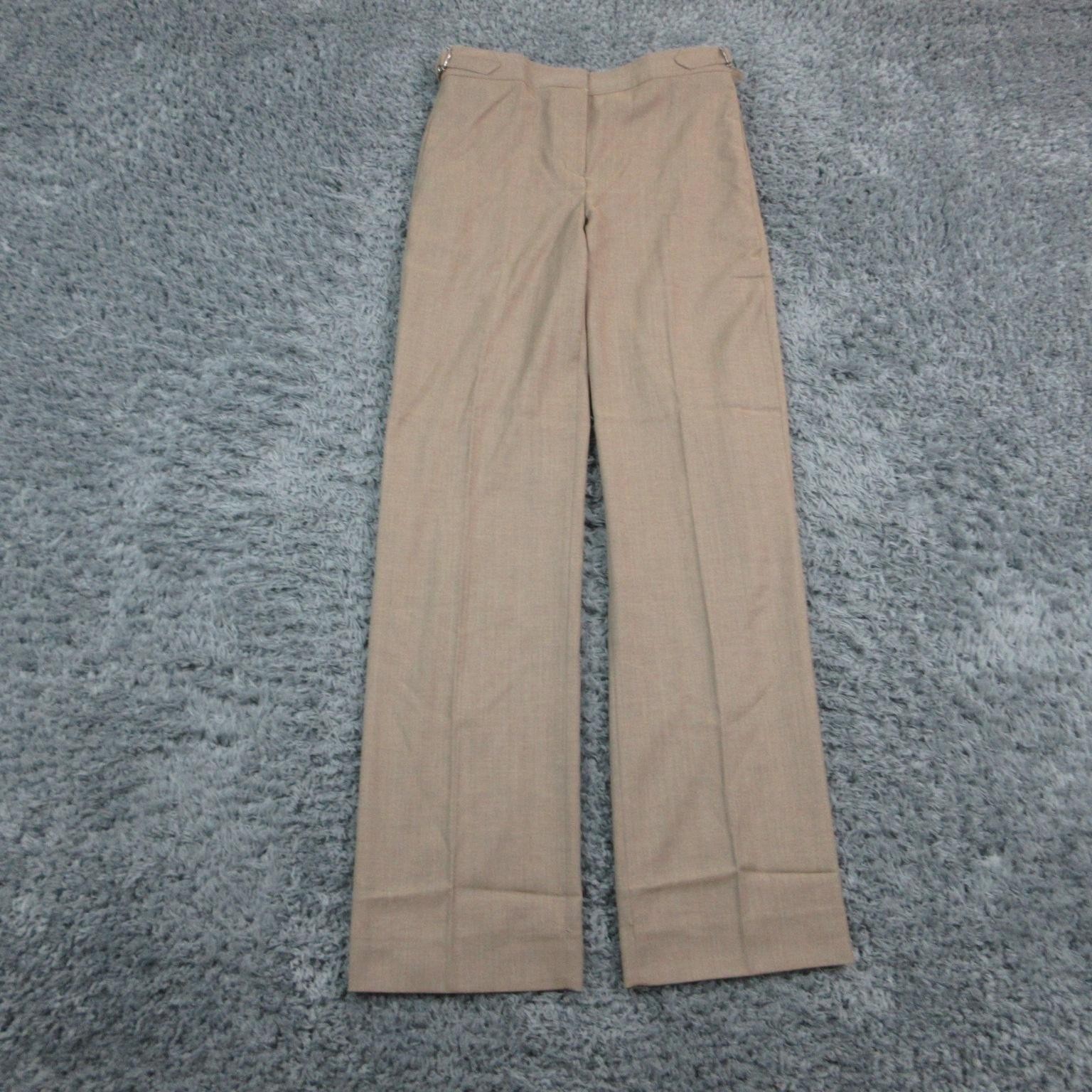 J.CREW Pants Womens 6 Tall Beige Twill Dress Pants Mario Bellucci 32×34.5* NWT