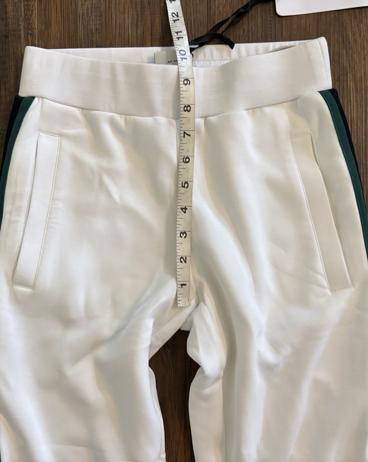 Varley DoubleSoft Slim Stripe Cuff Pants 26″ White Jogger Sweatpant XXS NWT $120