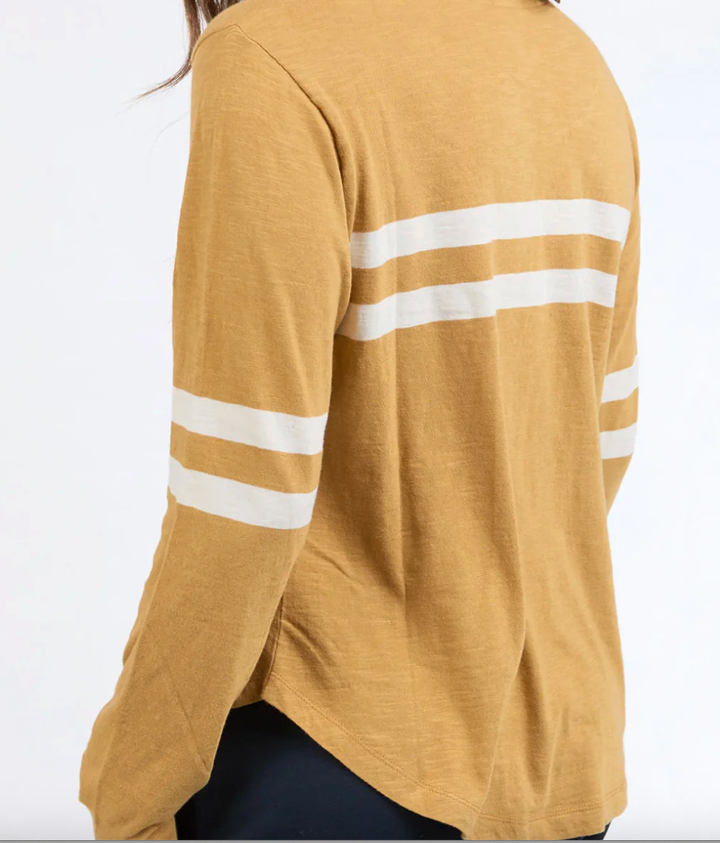 Elm Lifestyle Long-sleeve Tee SZ 10 Mustard Top NEW with Tags rrp: $74.95