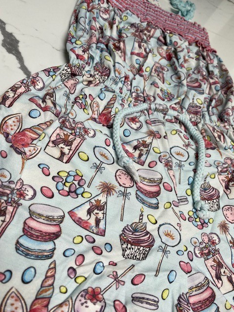Unicorn Party Romper -Child 8, 10, 12 Charlie’s Project – FINAL Sale