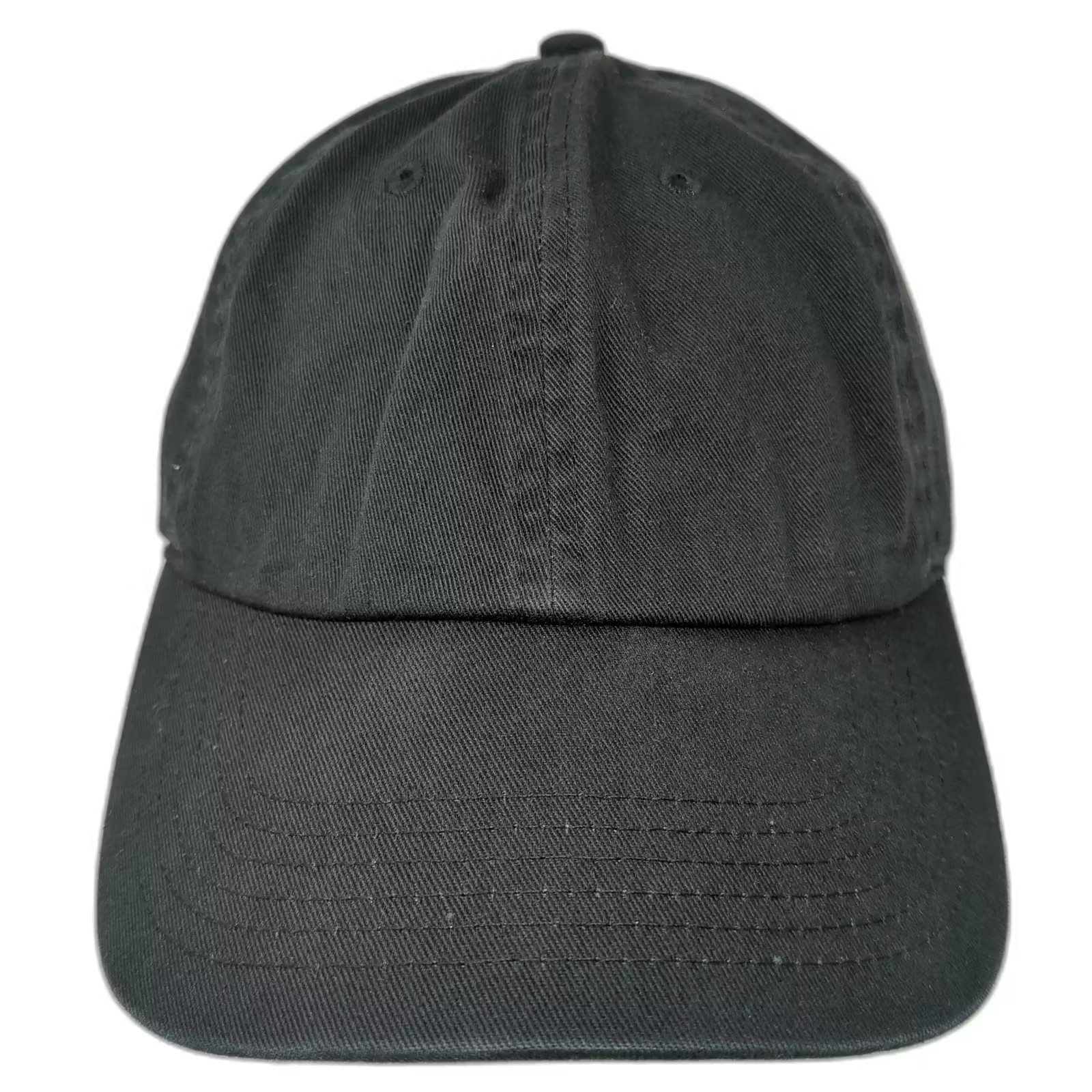 Gelante Baseball Cap Black OS Adjustable Slideback 100% Cotton Plain Blank Hat