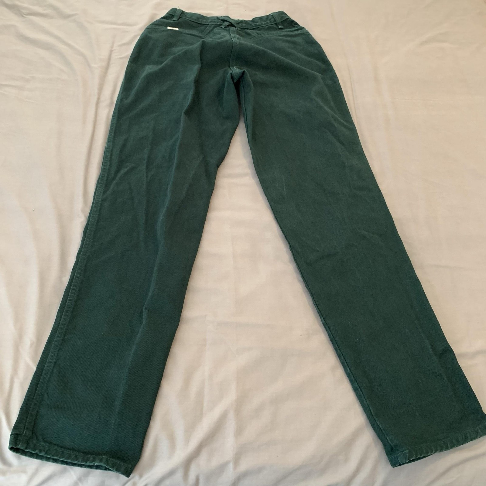 Vintage Quarter Horse Bar None Riding Jeans Juniors 13-14 (26×35) Green Bareback