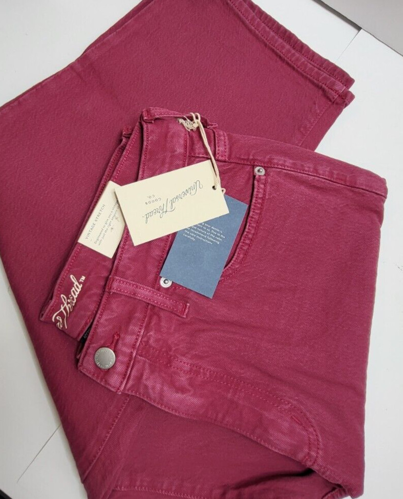 Universal Thread 12/31R Pink Rose Vintage Stretch Straight Womens Jean Pants