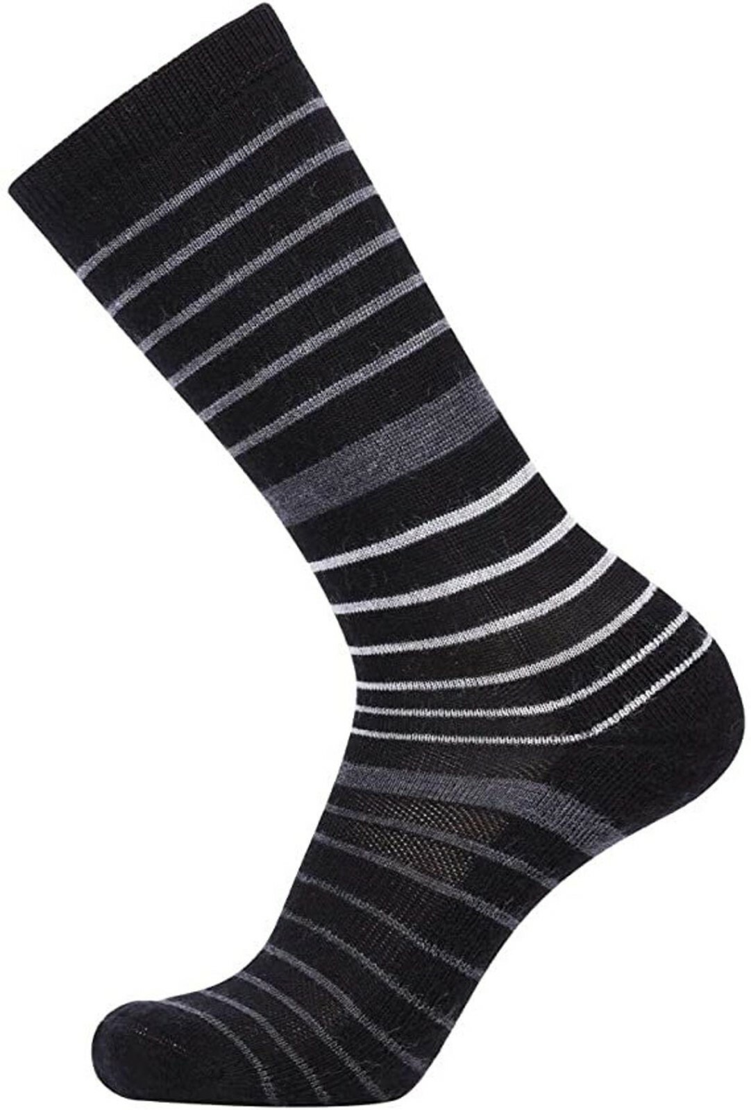 EnerWear 4 Pairs socks Unisex Stripes Merino Wool Outdoor Hiking Trail Crew