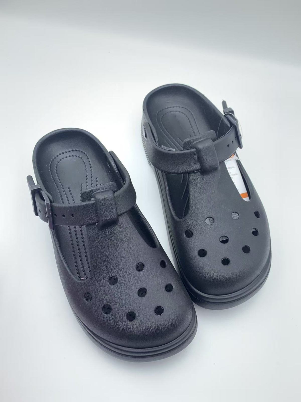 Crocc Classic Mary Jane Clogs Black Women Platform Beach Outdoor Casual Shoes