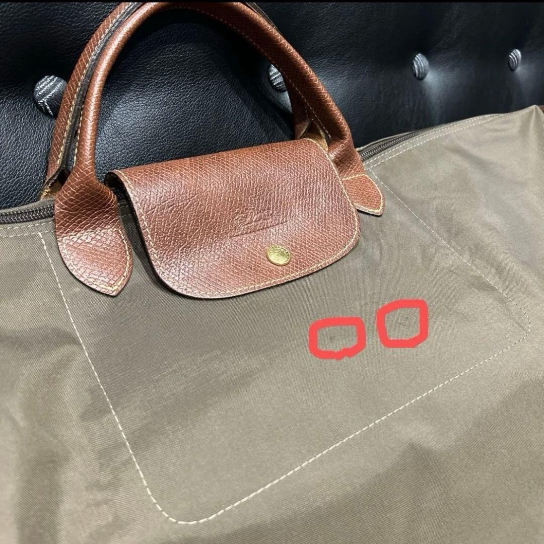 LONGCHAMP Le Pliage Tote Bag Khaki Large Capacity Women’s