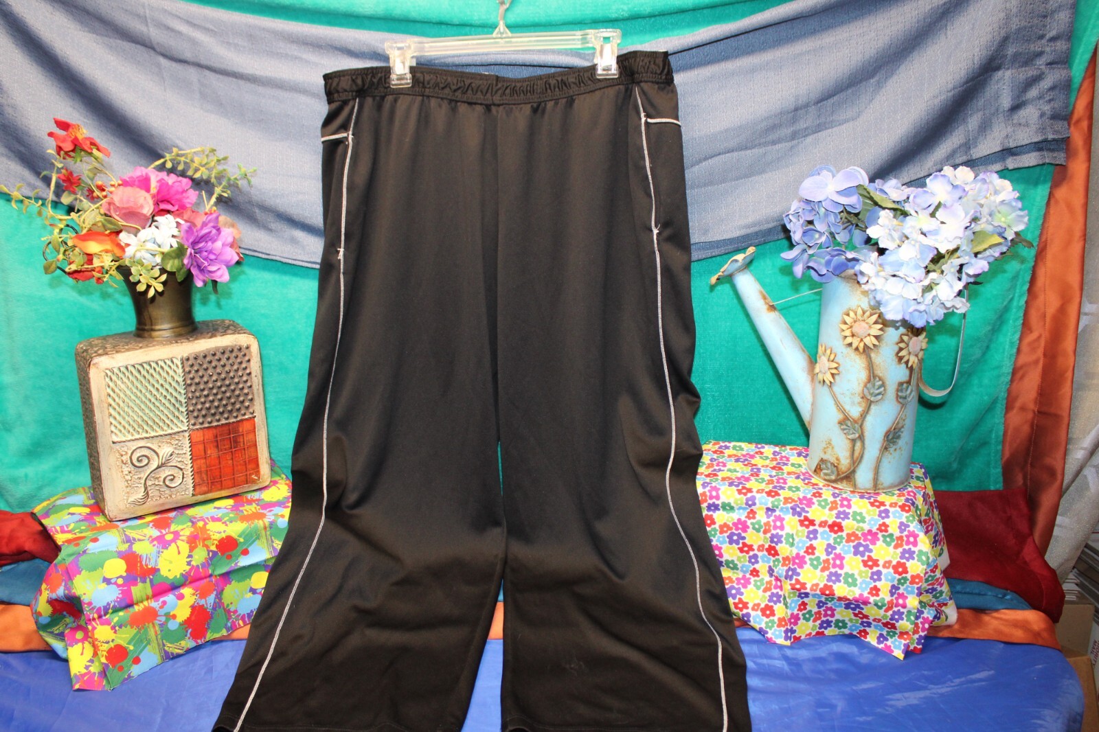 Just My Size Black Women’s Men’s Activewear Sweatpants Gym Pants Size 2 XX-Large