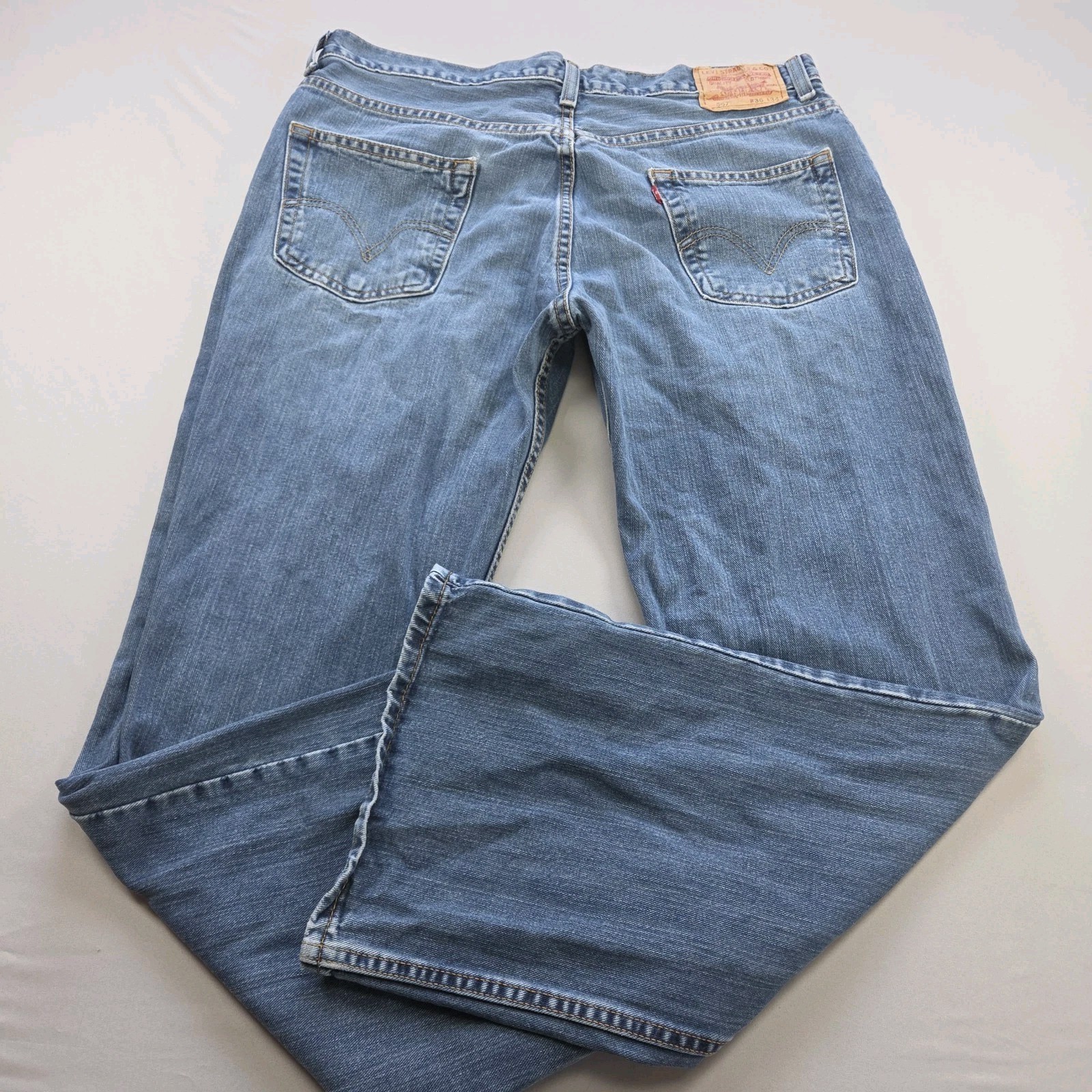 Vintage Levis 567 Mens Jeans Blue 36×31 Loose Bootcut Y2K 2004 Grunge Faded