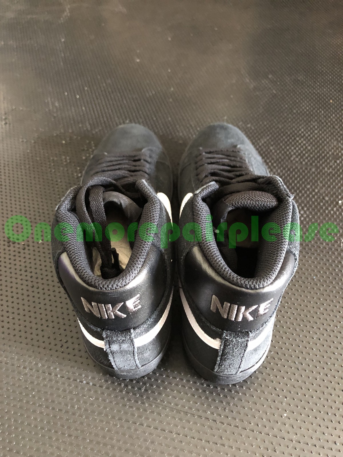 Nike ZB Zoom Blazer Mid 864349-007 Black White-Black-Black Size 7.5
