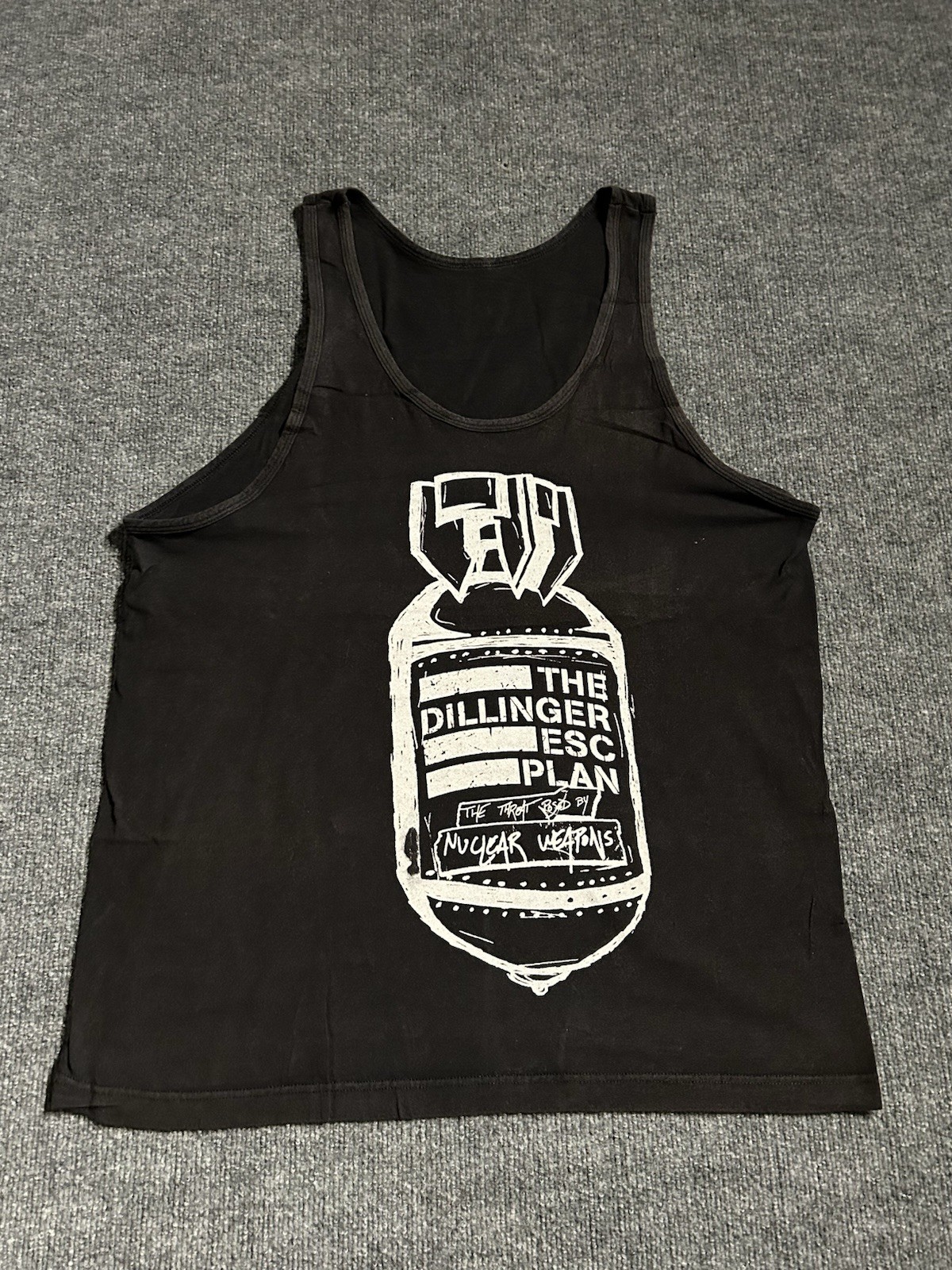 Dillinger Escape Plan Nuclear Bomb Tank Warhead XL Black