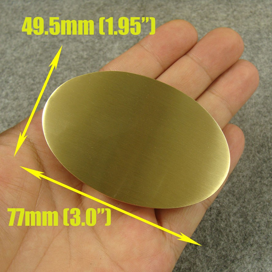 Solid Brass Oval Belt Buckles For 1.5 inch Belt / Men’s Belt Pin Buckle Z069N