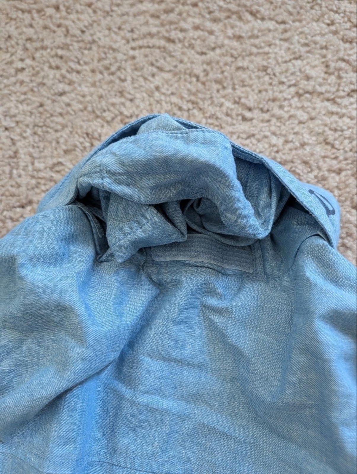 Tommy Hilfiger Mens Light Blue Regatta Linen Blend Zip Up Jacket Size Medium
