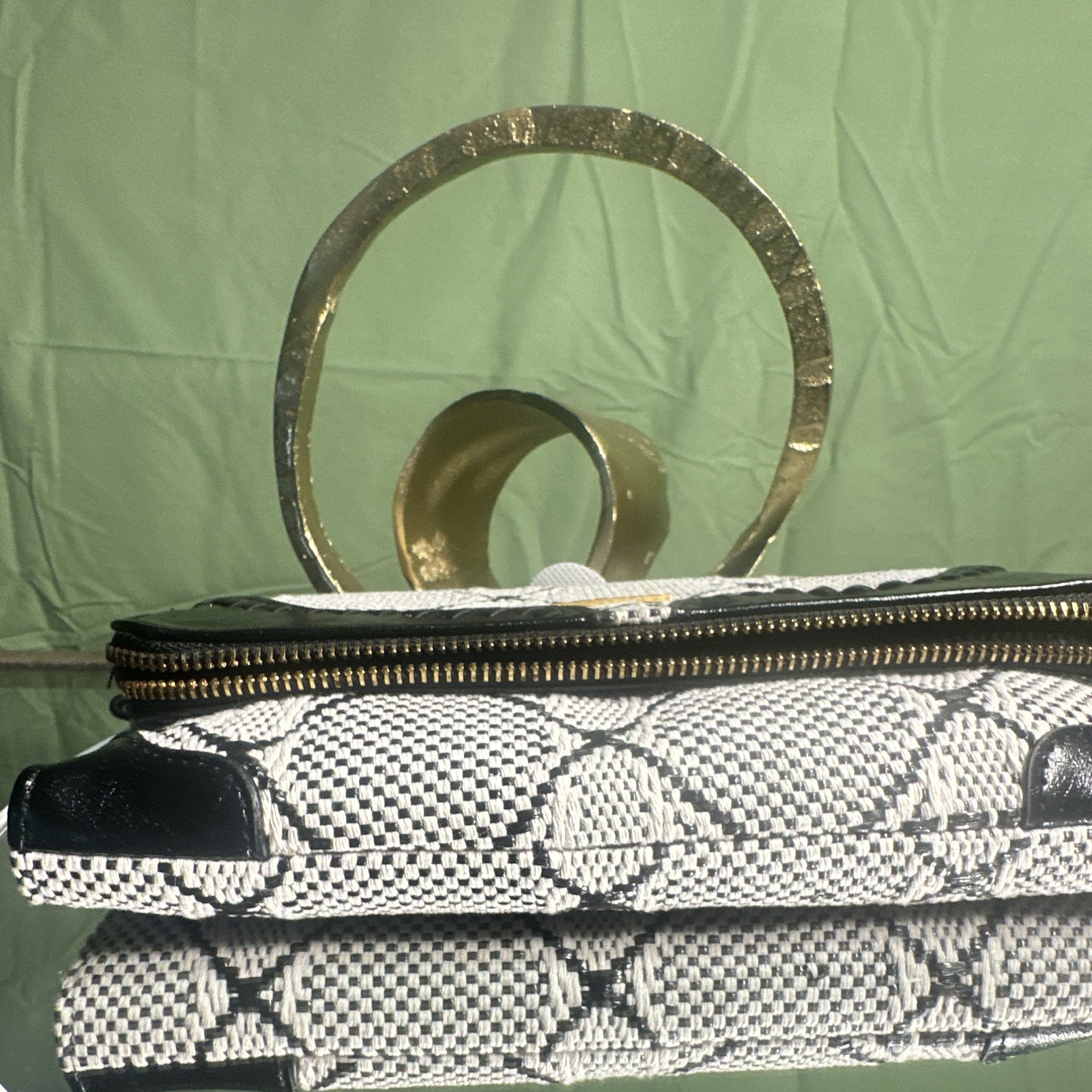 Rosetti Piper Small Snake Print Crossbody Top Handle, Zip/Magnetic, Gold