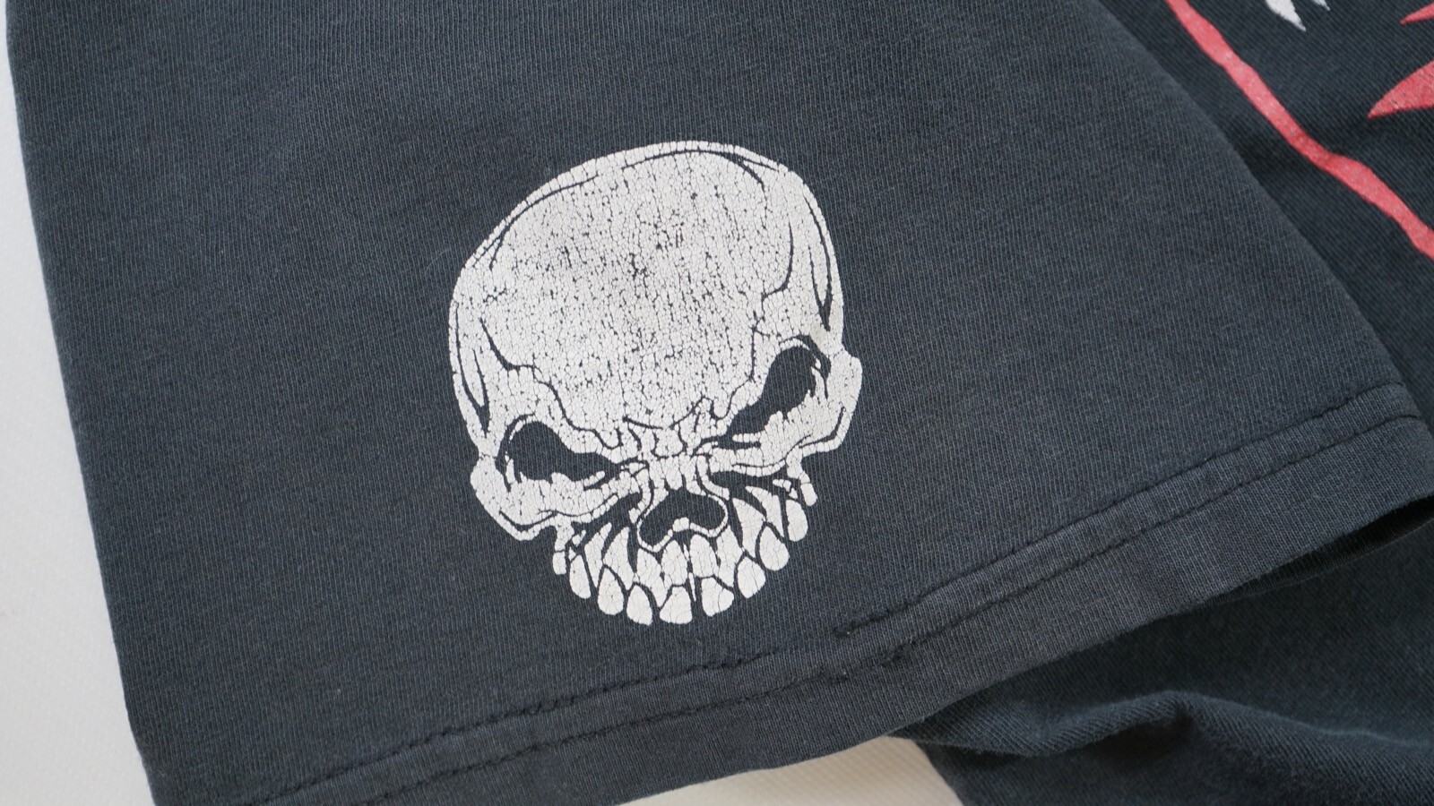 Rare Vintage Choppers Skull and Cross Graphic T Shirt 90s 2000s Biker Motorcycle
