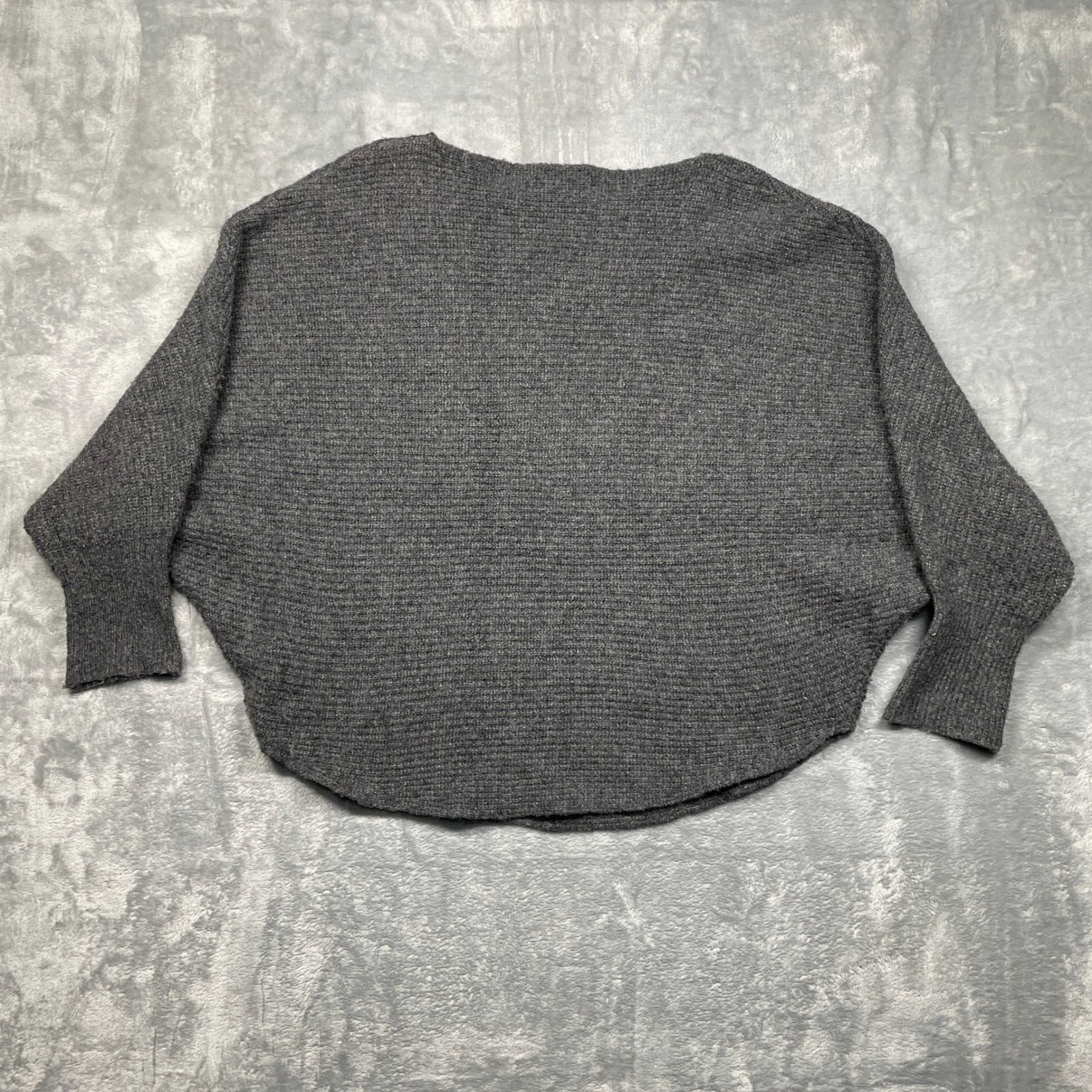 Kerisma Ryker Sweater Women M/L Grey Wool Blend Batwing Dolman Knit