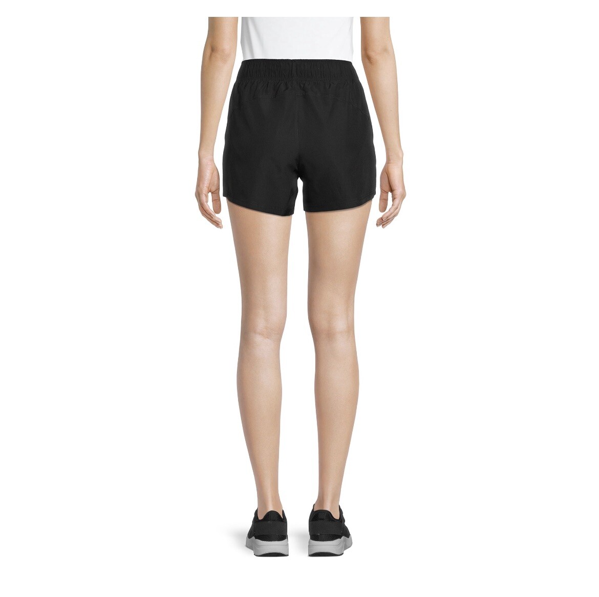 Athletic Works Women’s 3X (22) Core Running Shorts w/Panty Liner • Black Soot