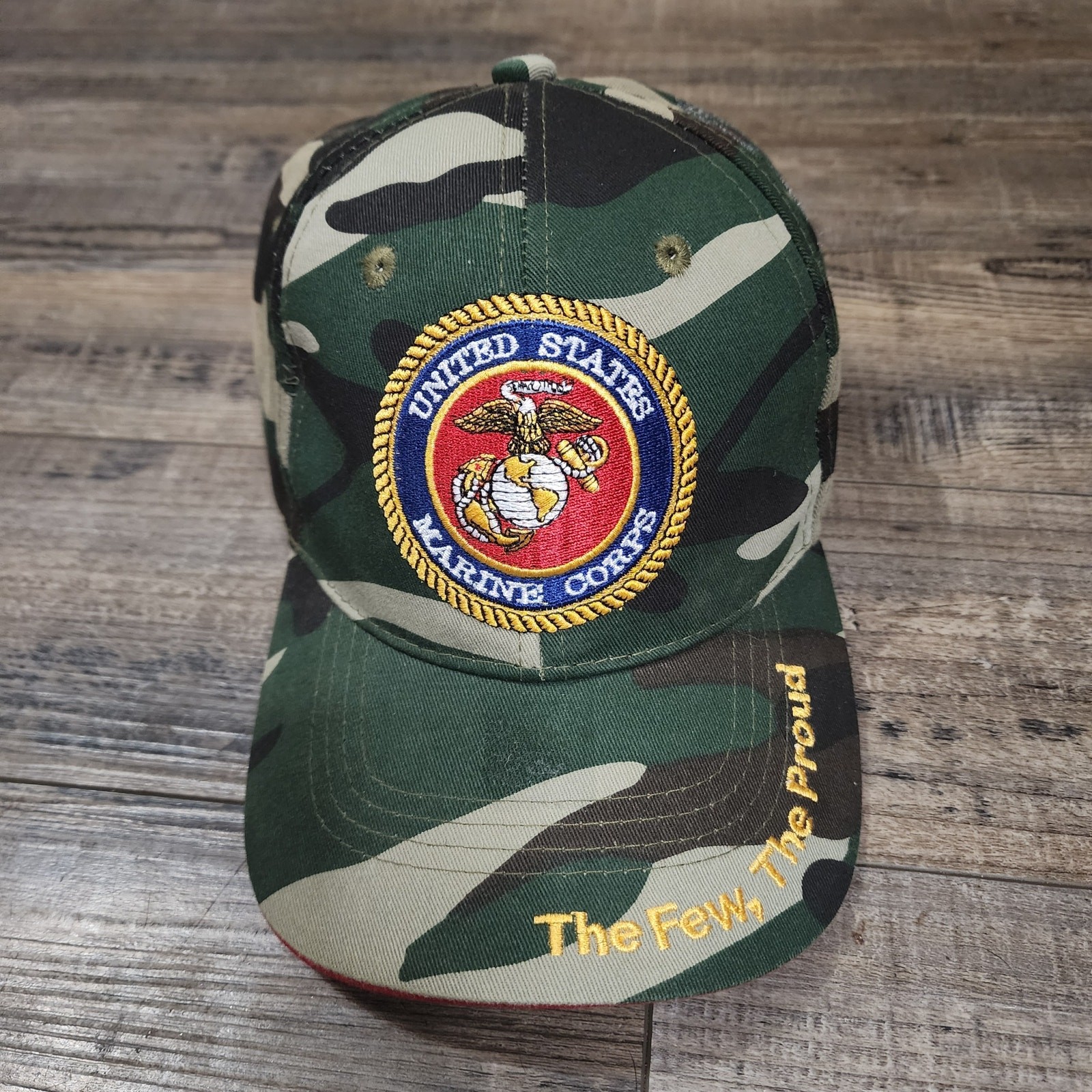 USMC cap w embroidered logo United States Marine Corps great condition Y