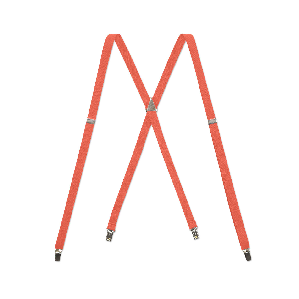 Men’s Thin Suspenders – X/Y Back with Chromed Snap Ons, USA Made