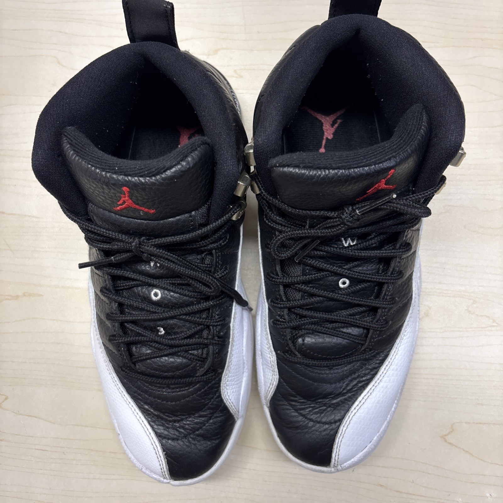 Size 8 – Jordan 12 Retro Playoff 2022 CT8013-006 Black White Sneakers READ