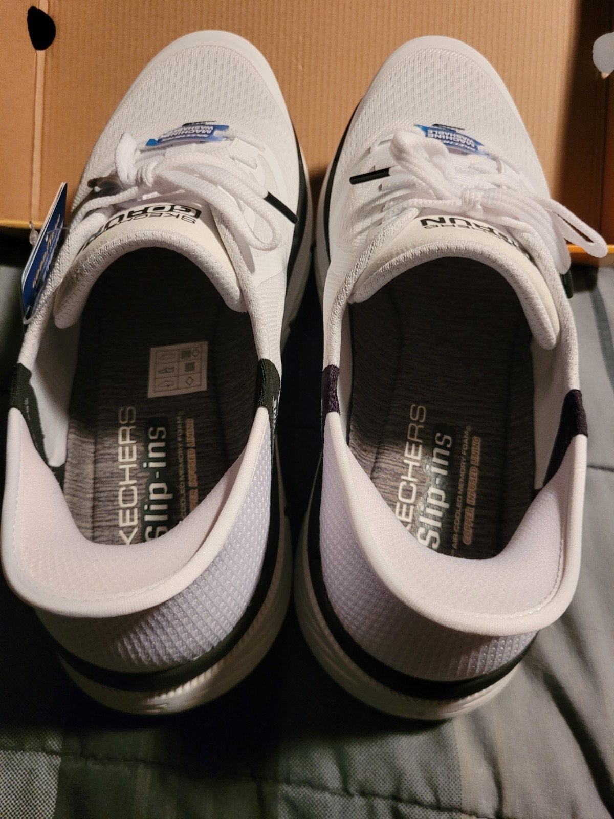 Skechers Slip-ins Max Cushioning Air Cooled Premier 2.0 Mens US Size 11 White