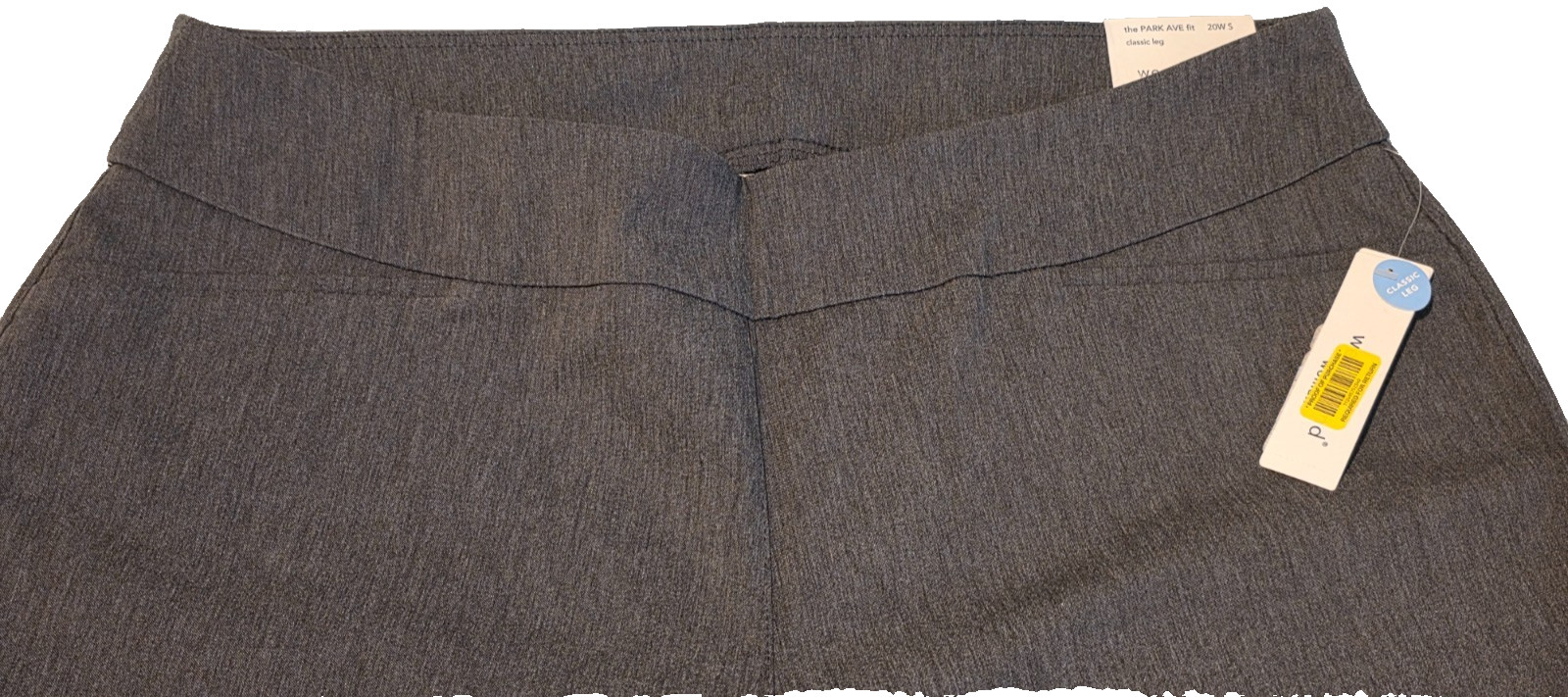 NWT Westbound Park Ave Fit Slim FX Gray Pull-On Pants Women’s 20W Short