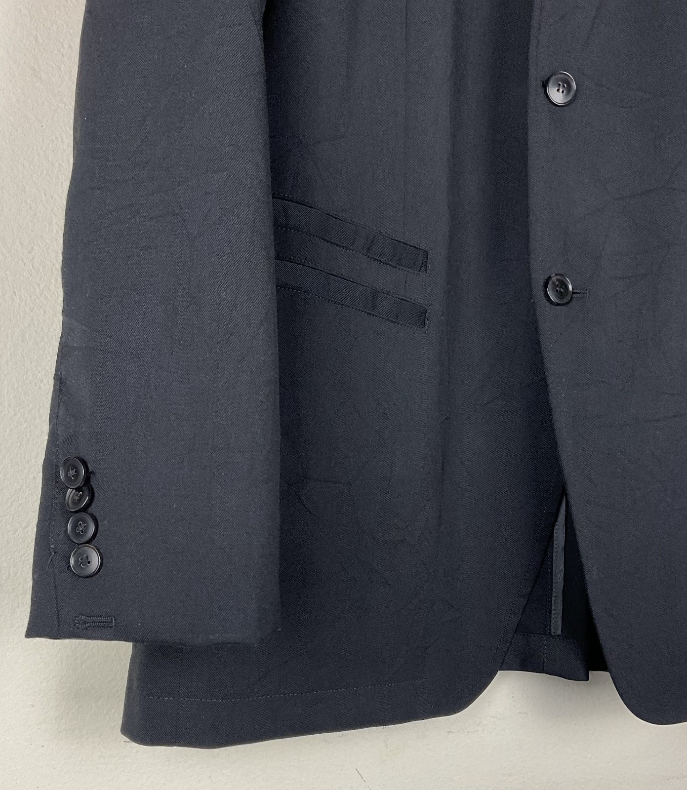 $1498 New John Varvatos Collection Silo Black Blazer Jacket Coat EU58 US48
