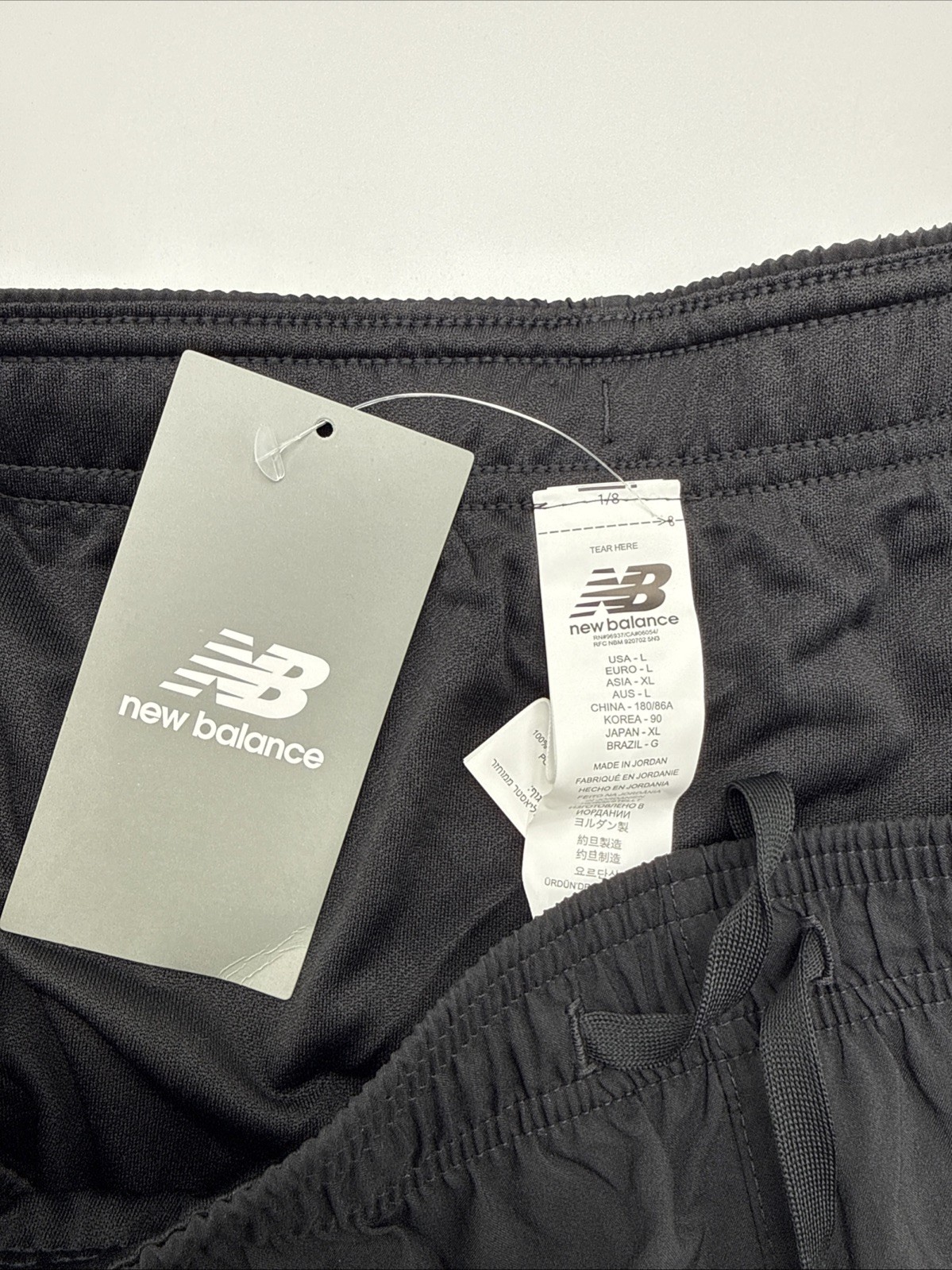 $52 New Balance Men’s Brief Running Shorts 5″ – Black – Large – New With Tags