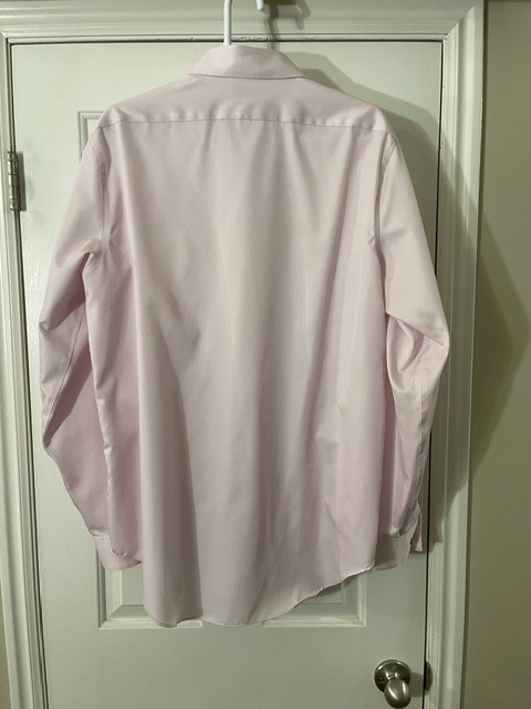 Calvin Klein Infinite Non-Iron Slim Fit Dress Shirt Size 16 1/2-34/35 (Pink)