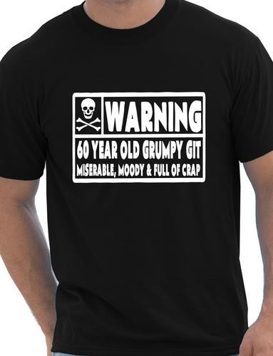 60 Year Old Git Mens Funny 60th Birthday Gift Fathers Day T-Shirt