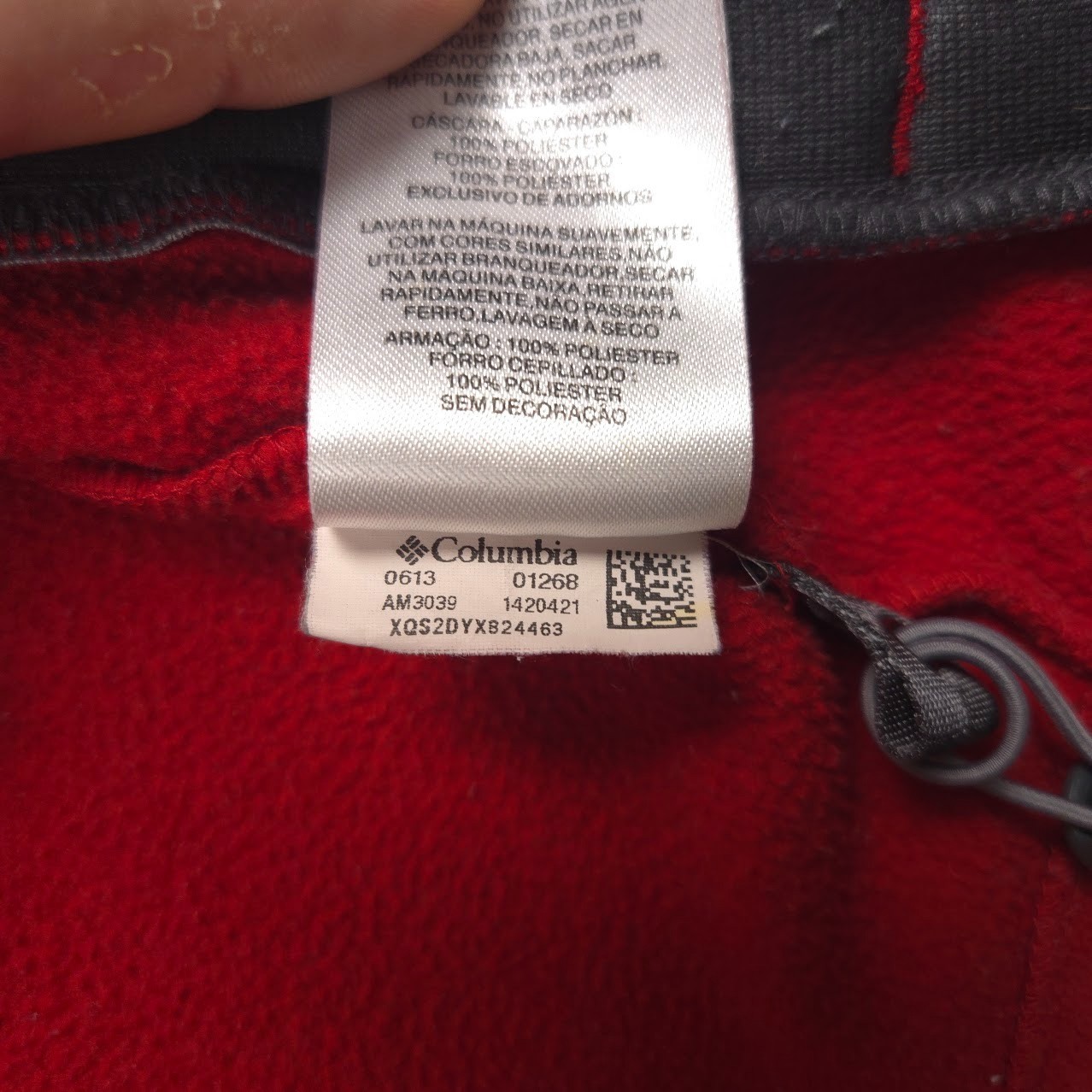Columbia Fast Trek II Fleece Jacket Men Small Red Full Zip Interchange Hiking