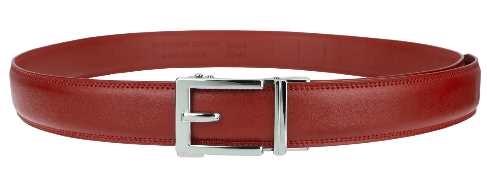 Gelante Ratchet Belt for men, Mens Belts One Size (Fits Waist 28-42), Red