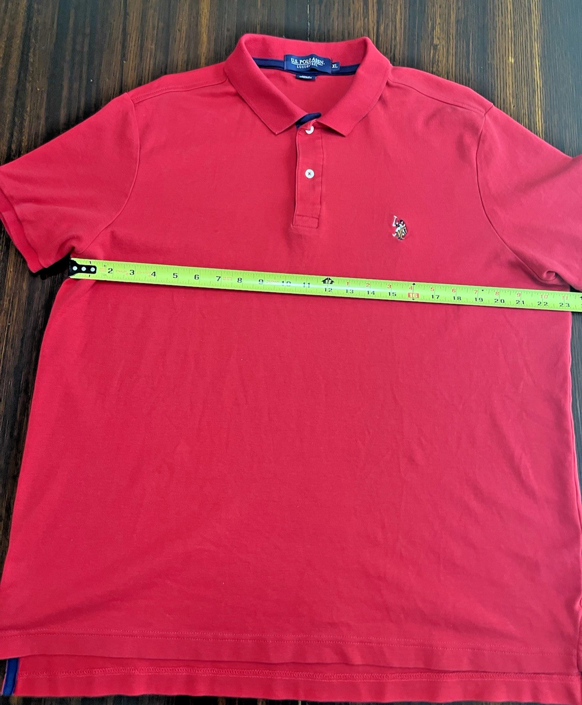 US Polo Assn Golf Luxury Polo Short Sleeve Shirt Men’s XLarge Red 11C448 Cotton